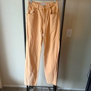 Zara Apricot Denim Pants